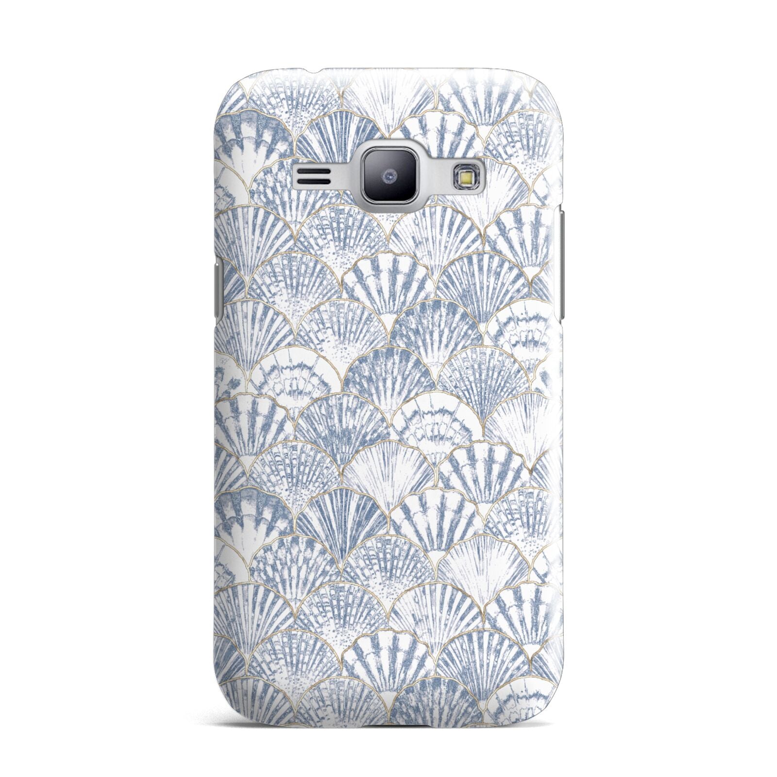 Blue Seashell Pattern Samsung Galaxy J1 2015 Case