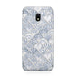 Blue Seashell Pattern Samsung Galaxy J3 2017 Case