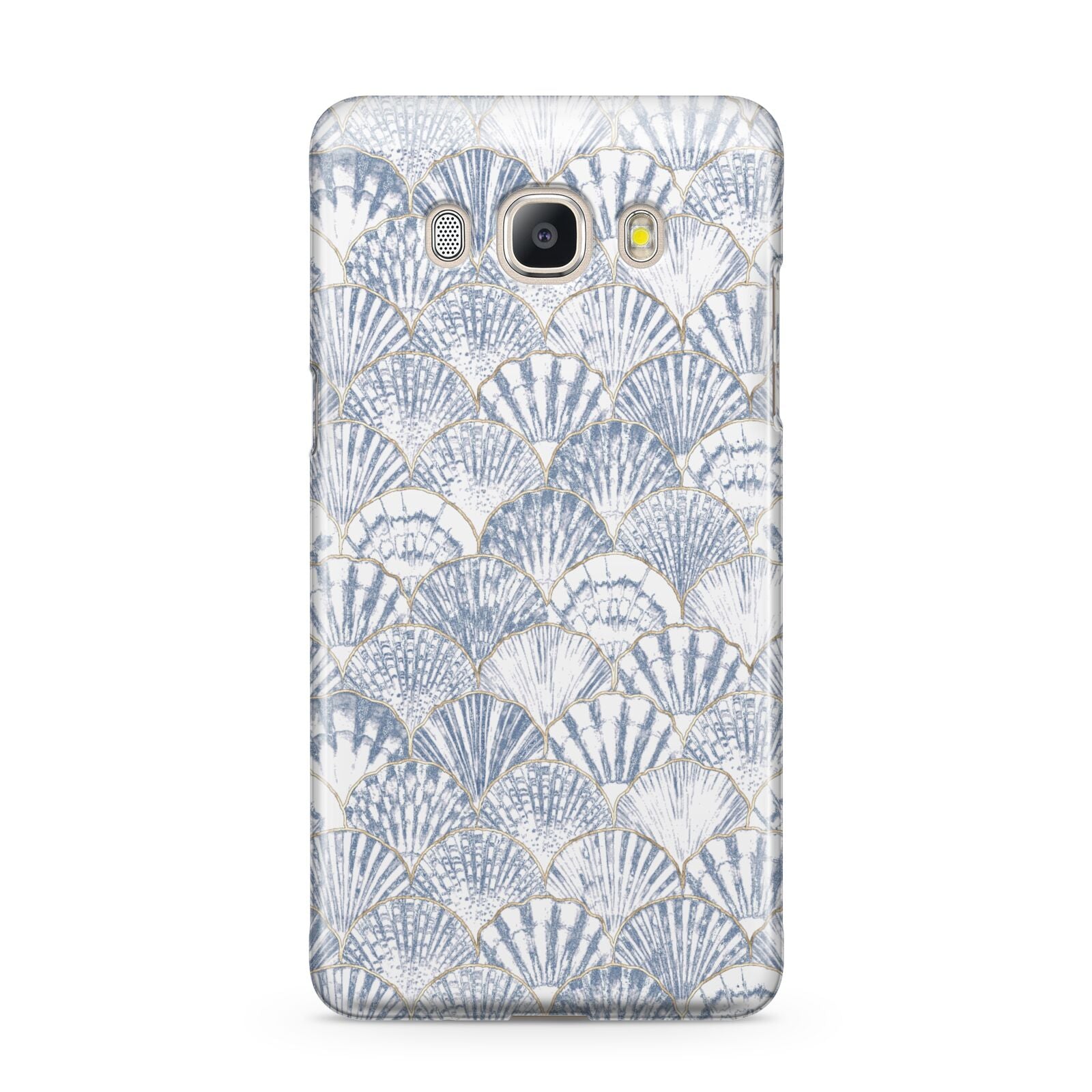 Blue Seashell Pattern Samsung Galaxy J5 2016 Case
