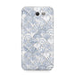 Blue Seashell Pattern Samsung Galaxy J7 2017 Case