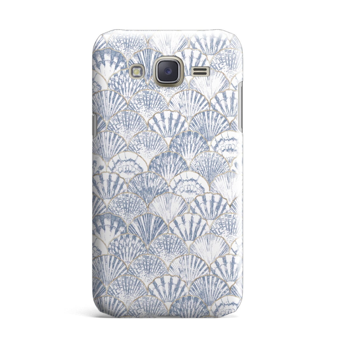 Blue Seashell Pattern Samsung Galaxy J7 Case