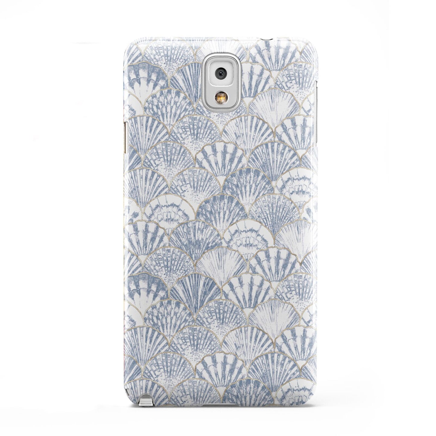 Blue Seashell Pattern Samsung Galaxy Note 3 Case
