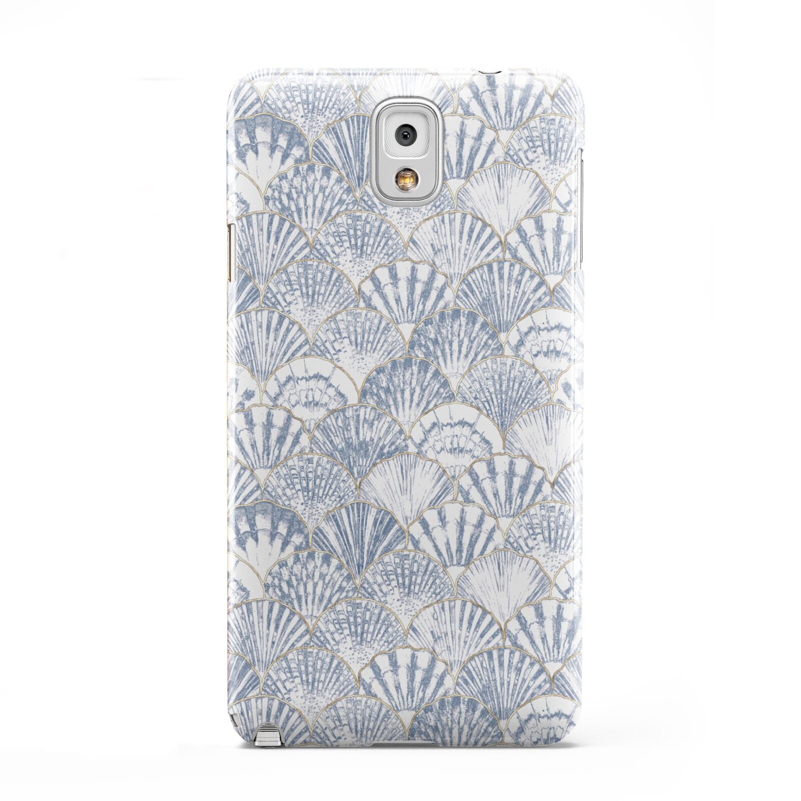 Blue Seashell Pattern Samsung Galaxy Note 3 Case