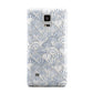 Blue Seashell Pattern Samsung Galaxy Note 4 Case