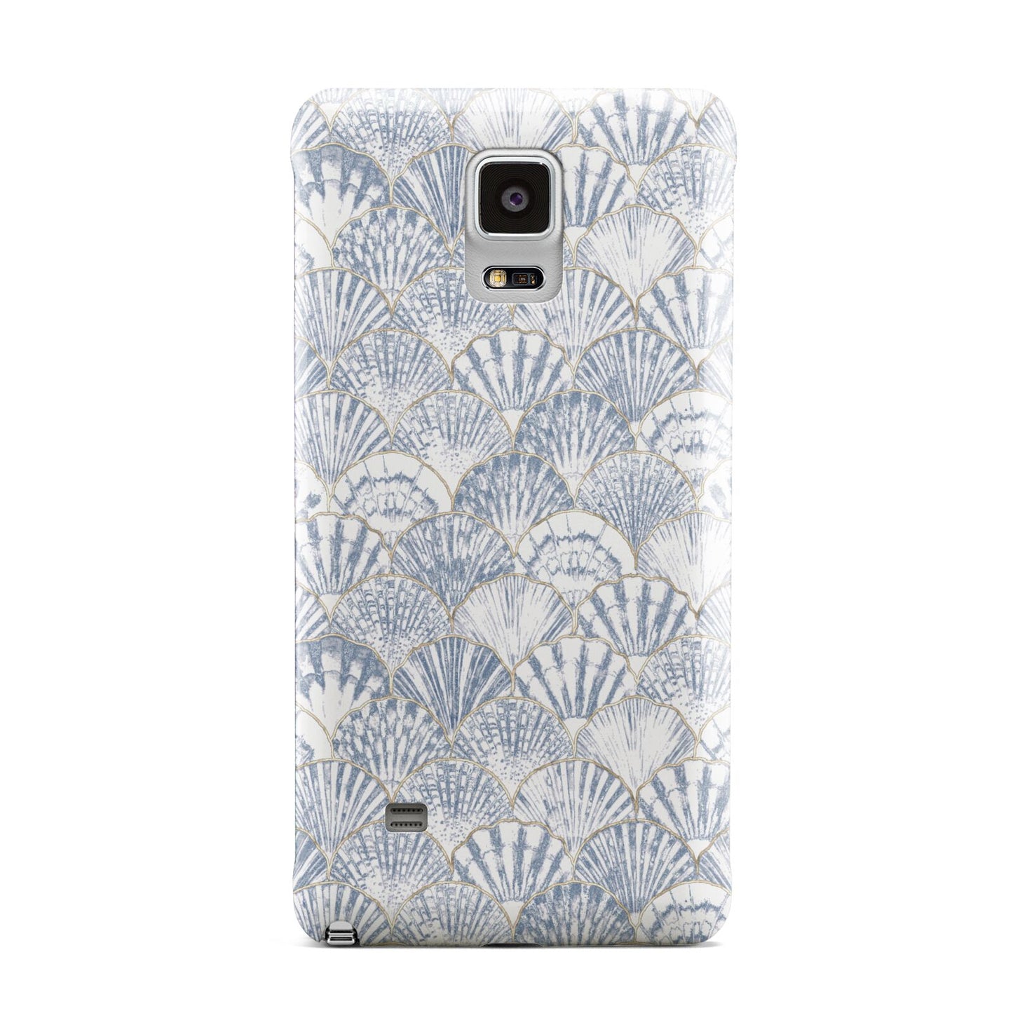 Blue Seashell Pattern Samsung Galaxy Note 4 Case