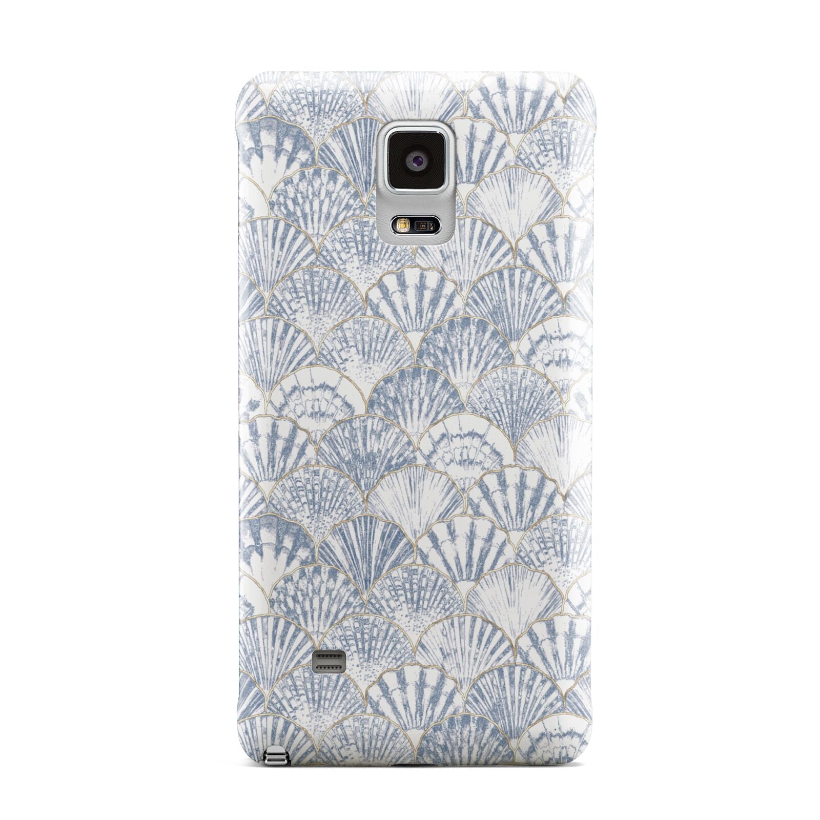 Blue Seashell Pattern Samsung Galaxy Note 4 Case