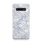 Blue Seashell Pattern Samsung Galaxy S10 Plus Case