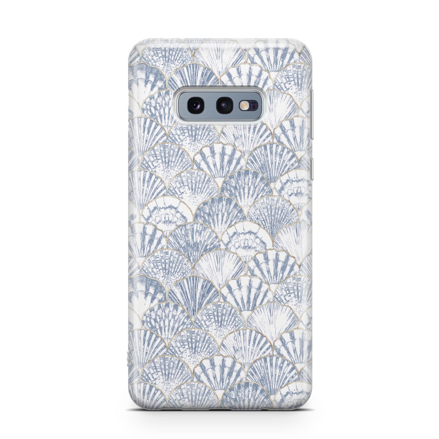 Blue Seashell Pattern Samsung Galaxy S10E Case