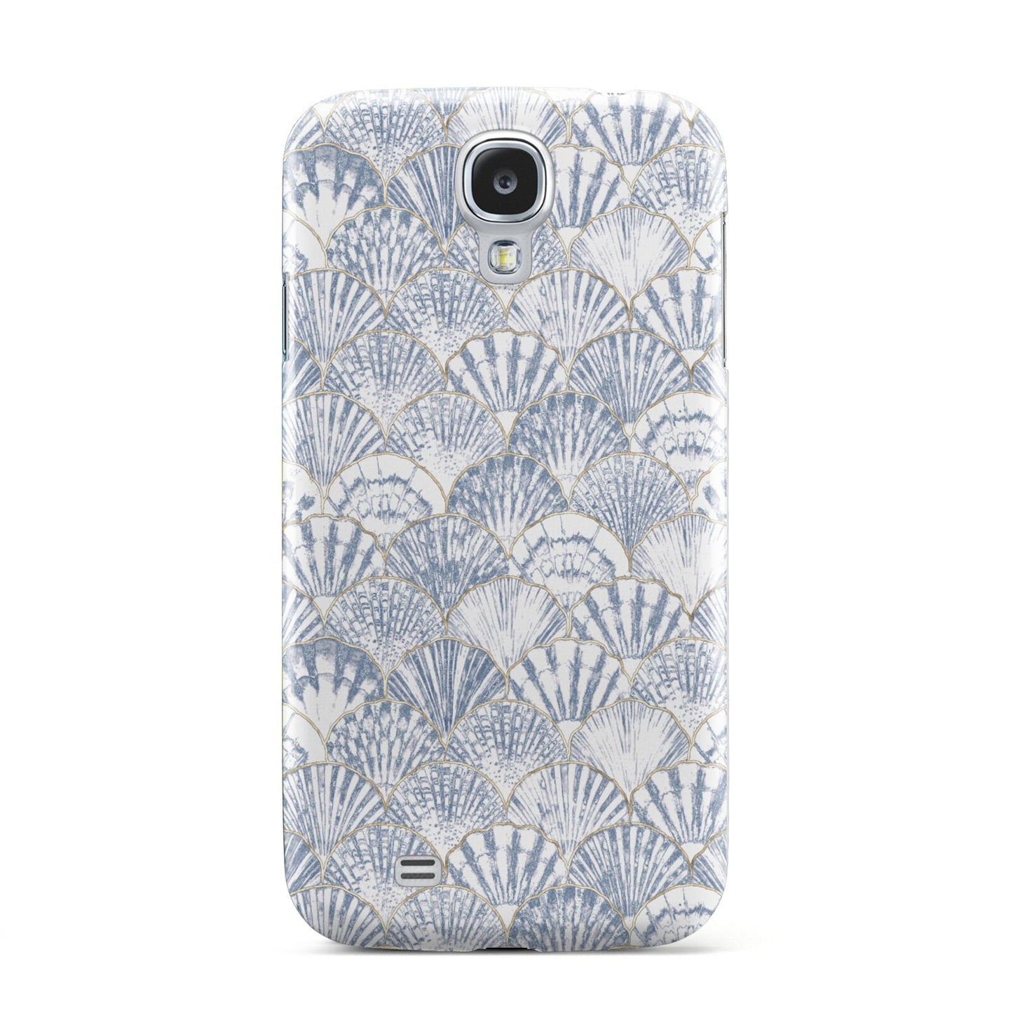 Blue Seashell Pattern Samsung Galaxy S4 Case
