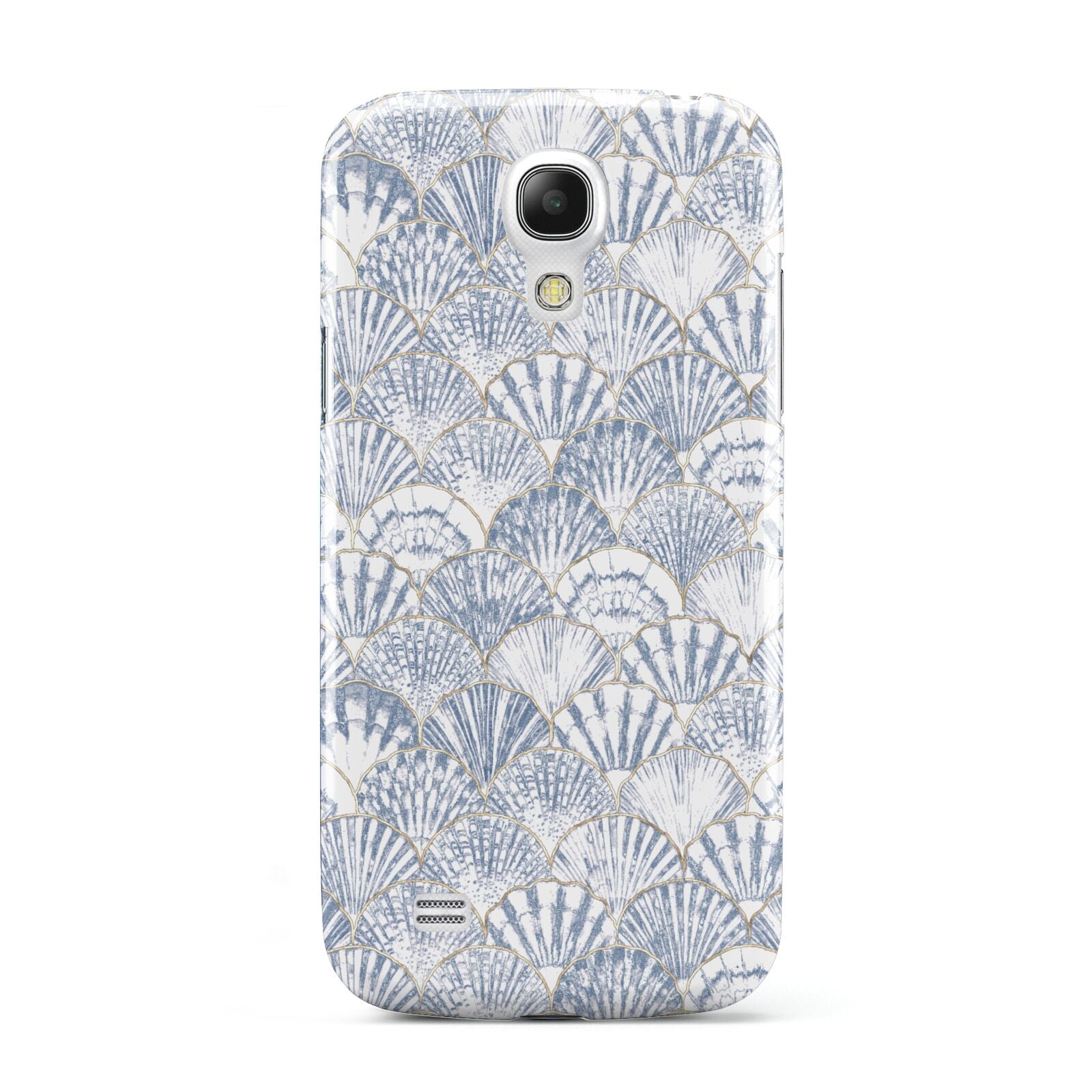 Blue Seashell Pattern Samsung Galaxy S4 Mini Case