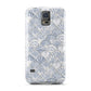 Blue Seashell Pattern Samsung Galaxy S5 Case