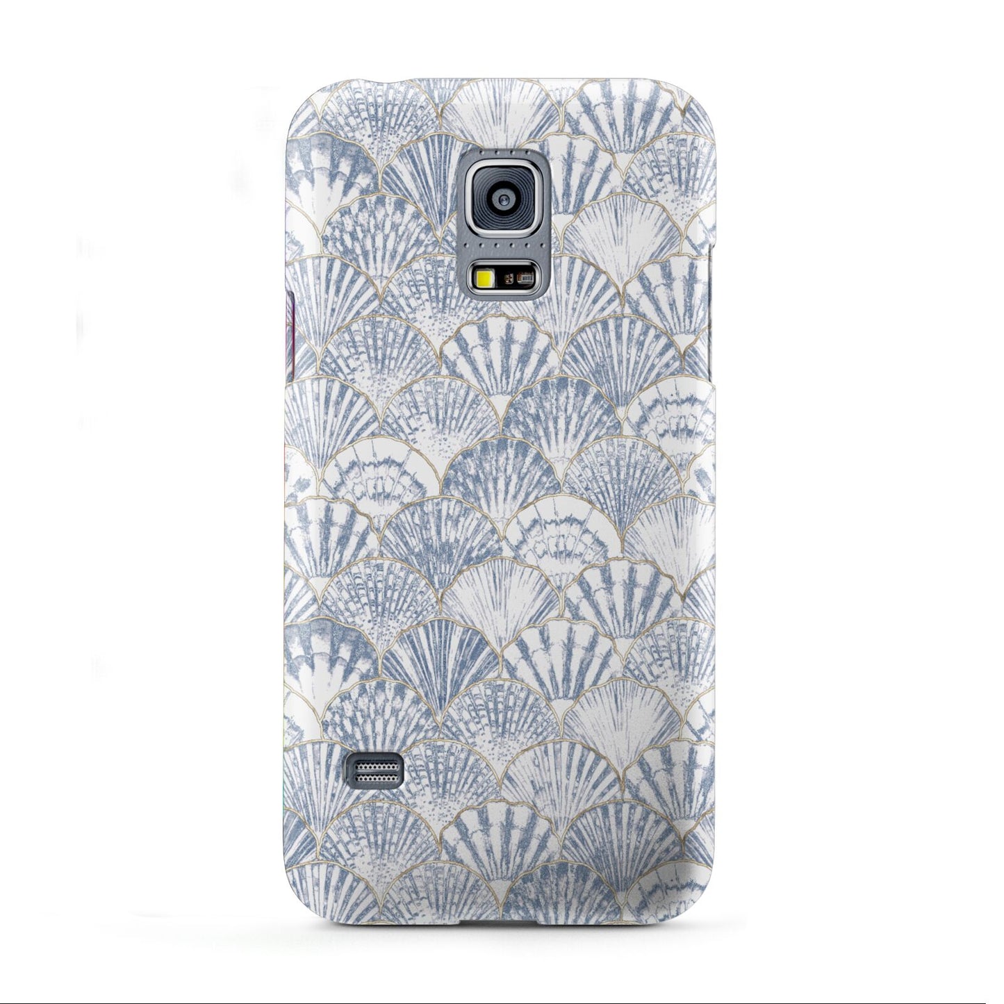 Blue Seashell Pattern Samsung Galaxy S5 Mini Case