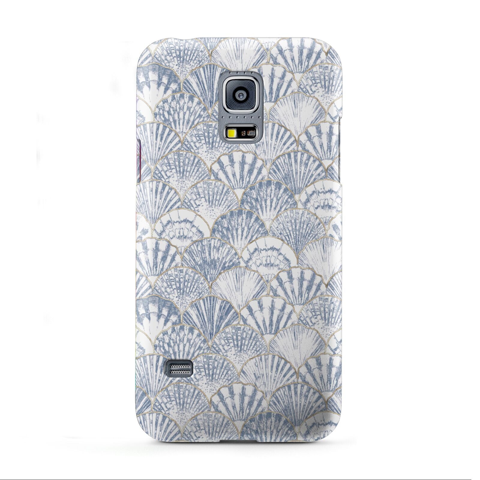 Blue Seashell Pattern Samsung Galaxy S5 Mini Case