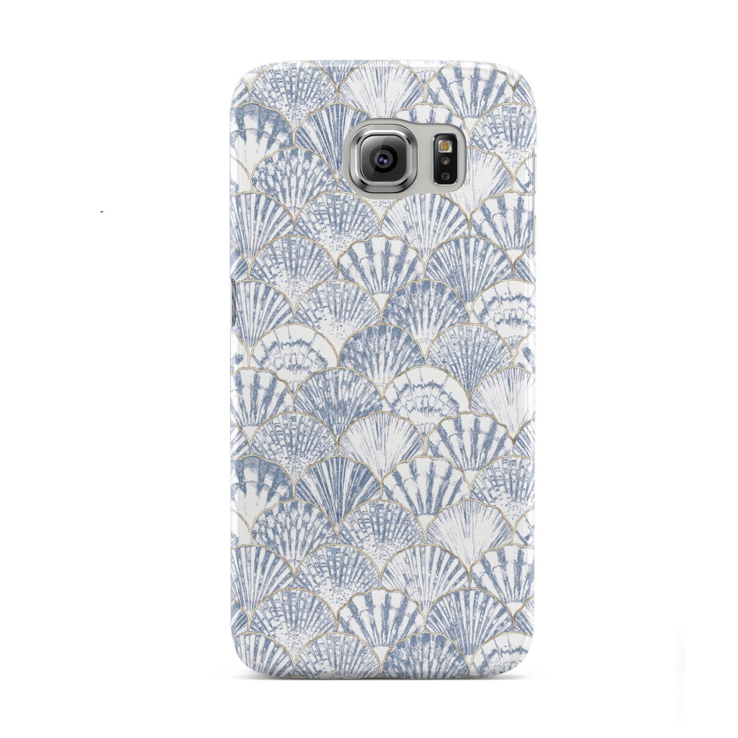 Blue Seashell Pattern Samsung Galaxy S6 Case
