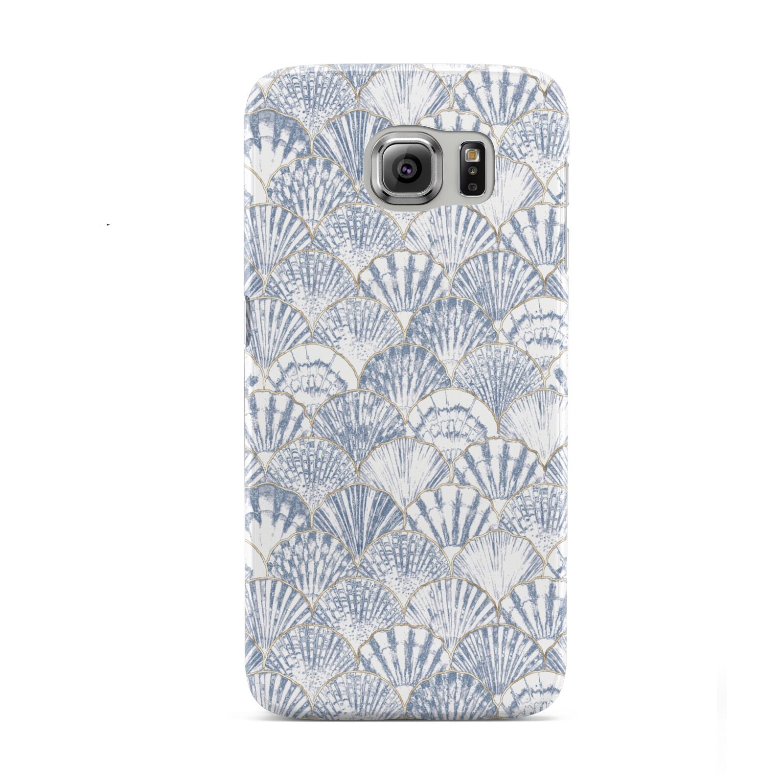 Blue Seashell Pattern Samsung Galaxy S6 Case