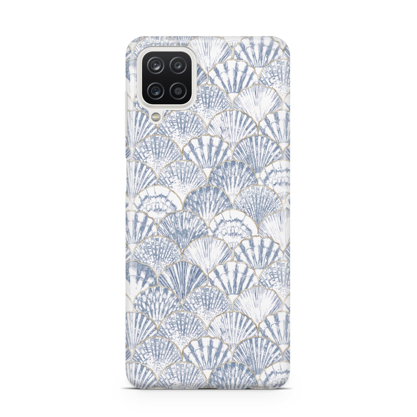 Blue Seashell Pattern Samsung M12 Case