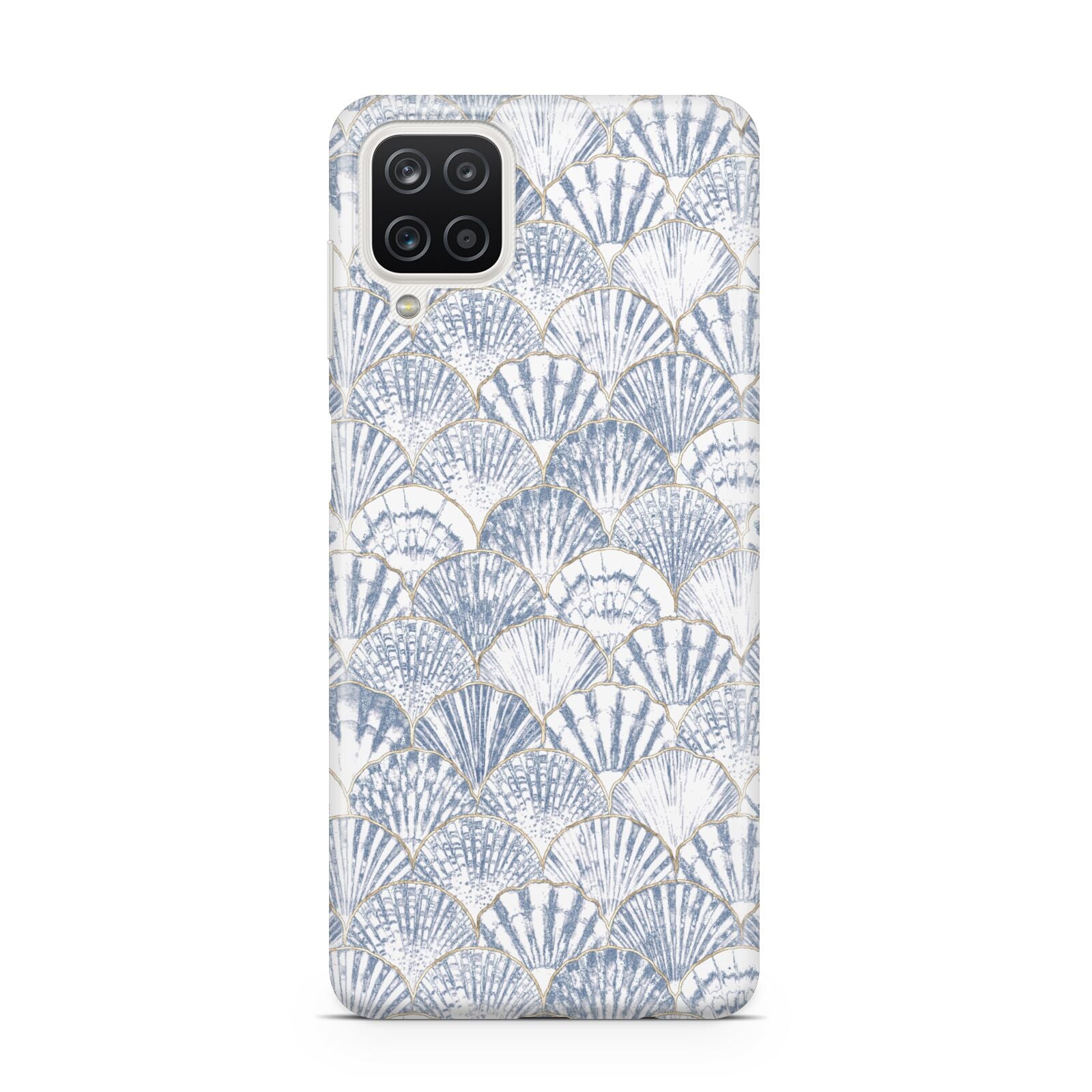 Blue Seashell Pattern Samsung M12 Case