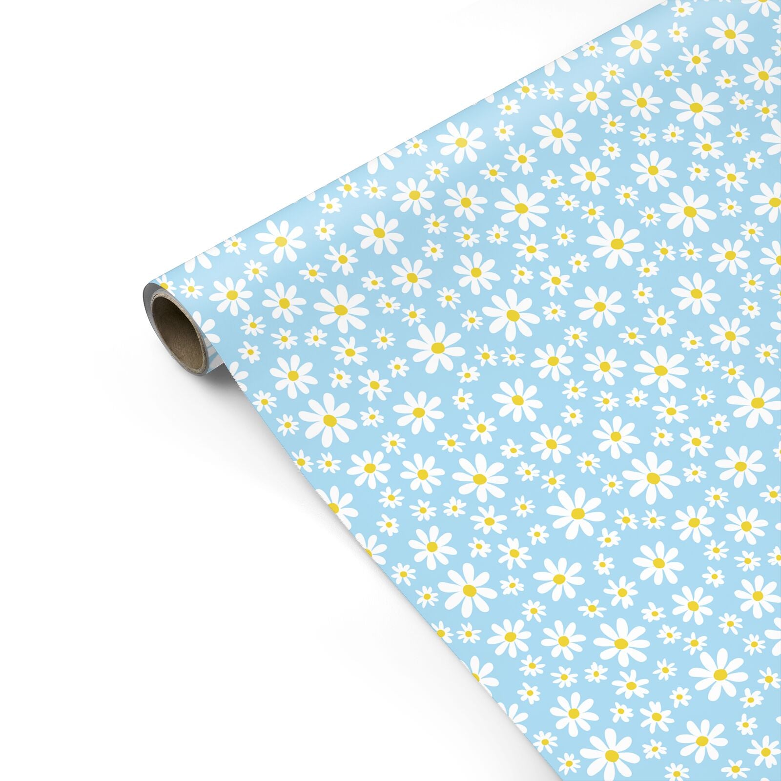 Blue Skies Daisy Personalised Gift Wrap