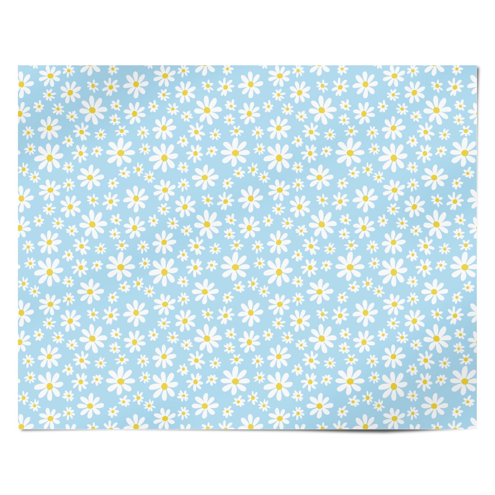Blue Skies Daisy Personalised Wrapping Paper Alternative