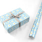 Blue Skies Daisy Personalised Wrapping Paper