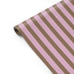 Blush and Cocoa Stripe Personalised Gift Wrap
