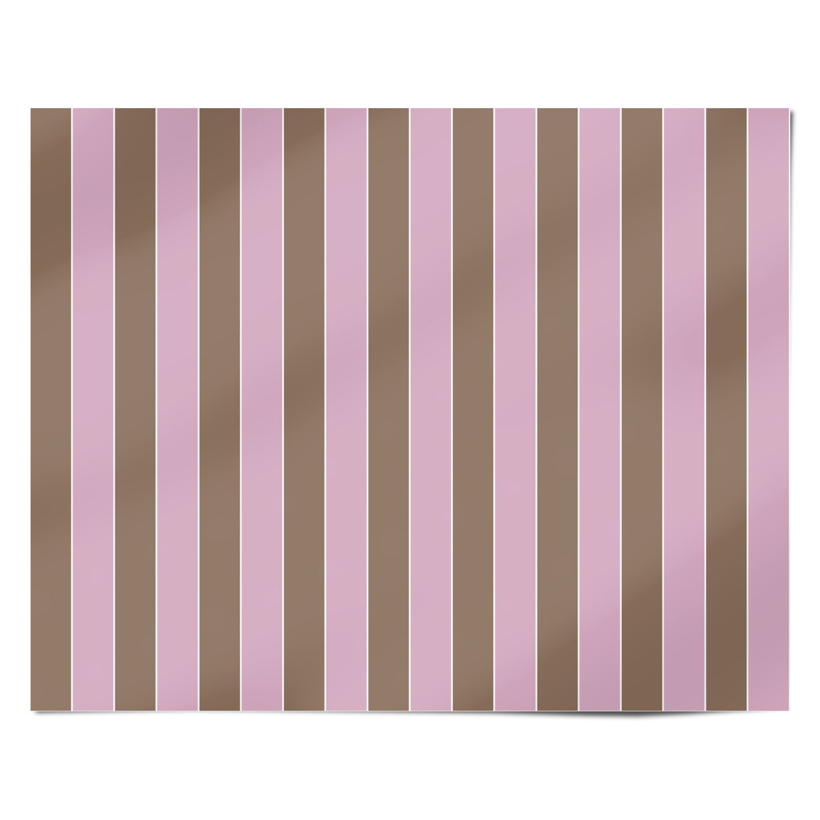 Blush and Cocoa Stripe Personalised Wrapping Paper Alternative