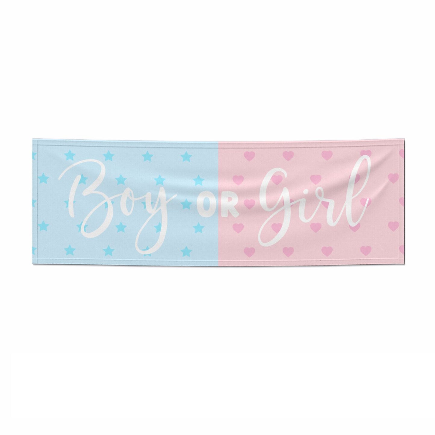 Boy or Girl Gender Reveal 3x1 Paper Banner