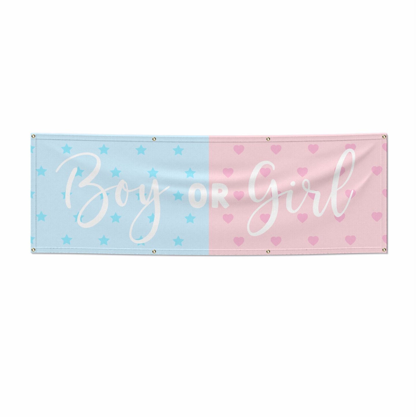 Boy or Girl Gender Reveal 6x2 Banner