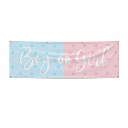 Boy or Girl Gender Reveal 6x2 Banner