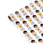 Boys Personalised Photo Face Wrestler Birthday Personalised Gift Wrap