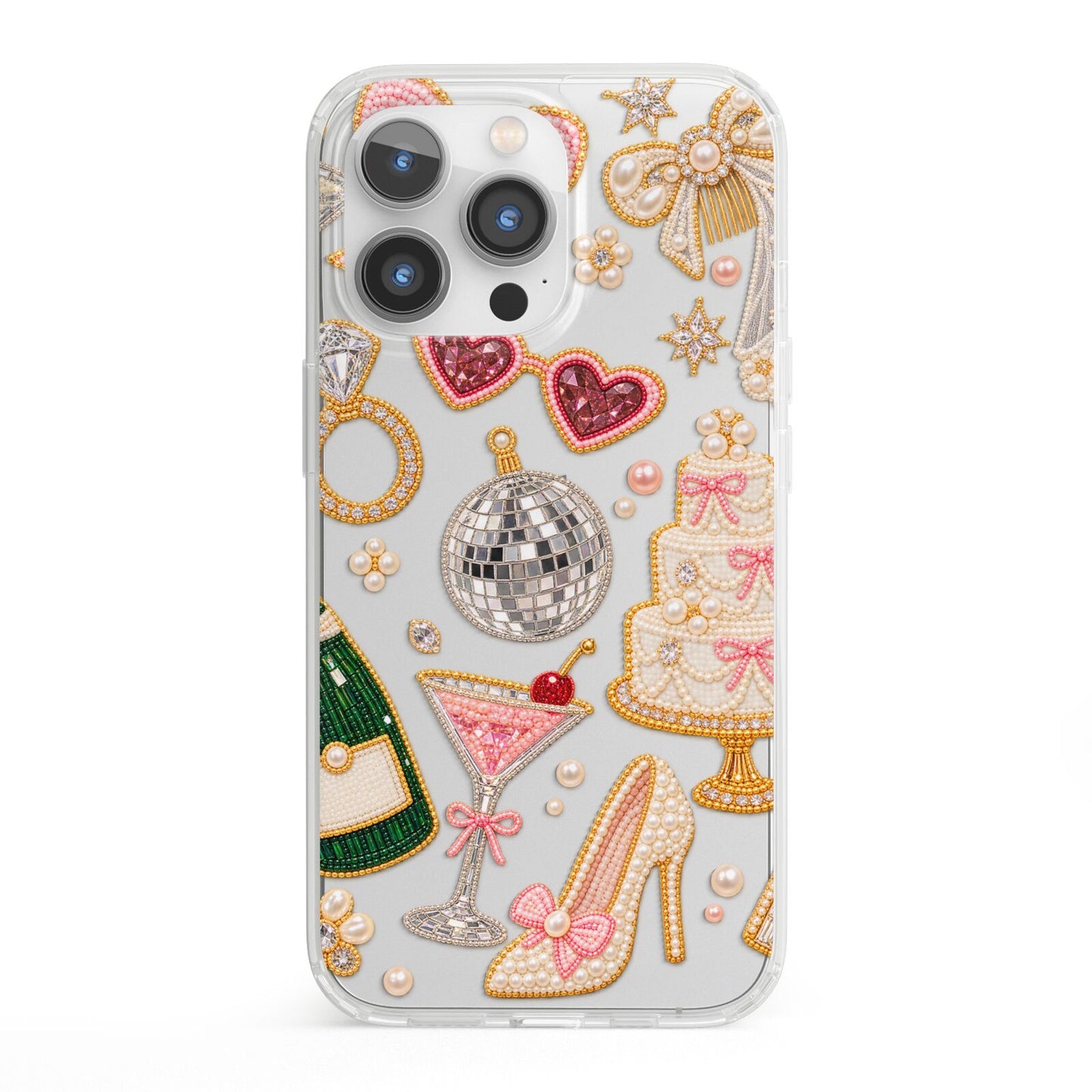 Bridal Afterparty iPhone 13 Pro Clear Bumper Case
