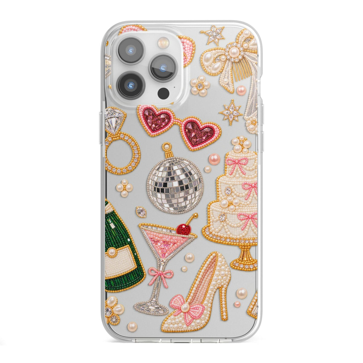 Bridal Afterparty iPhone 13 Pro Max TPU Impact Case with White Edges