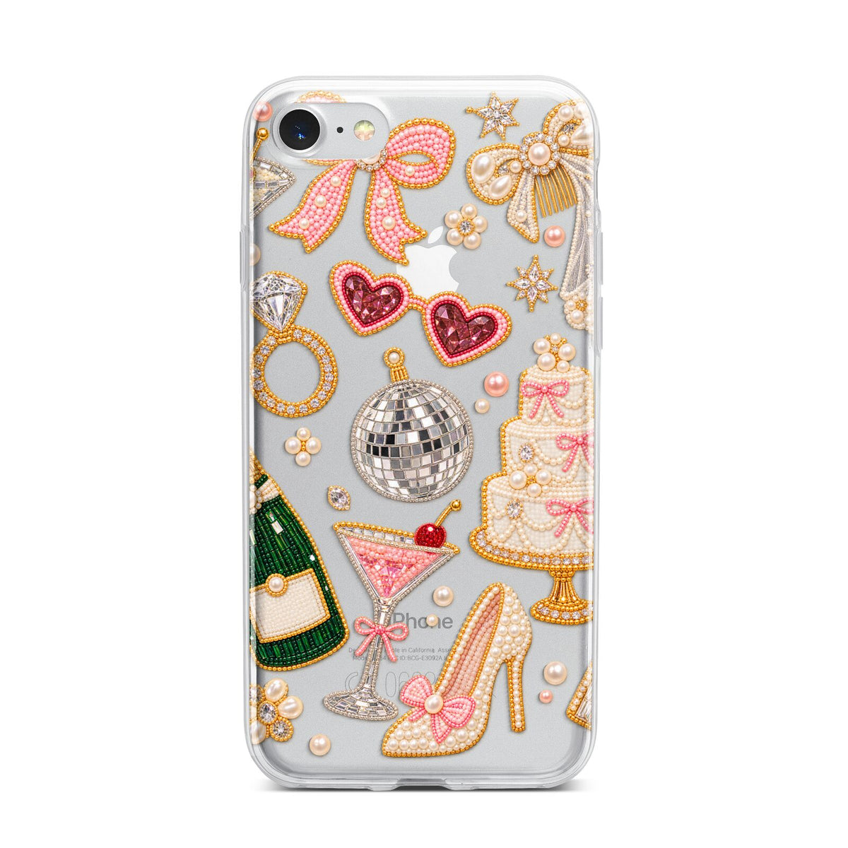 Bridal Afterparty iPhone 7 Bumper Case on Silver iPhone