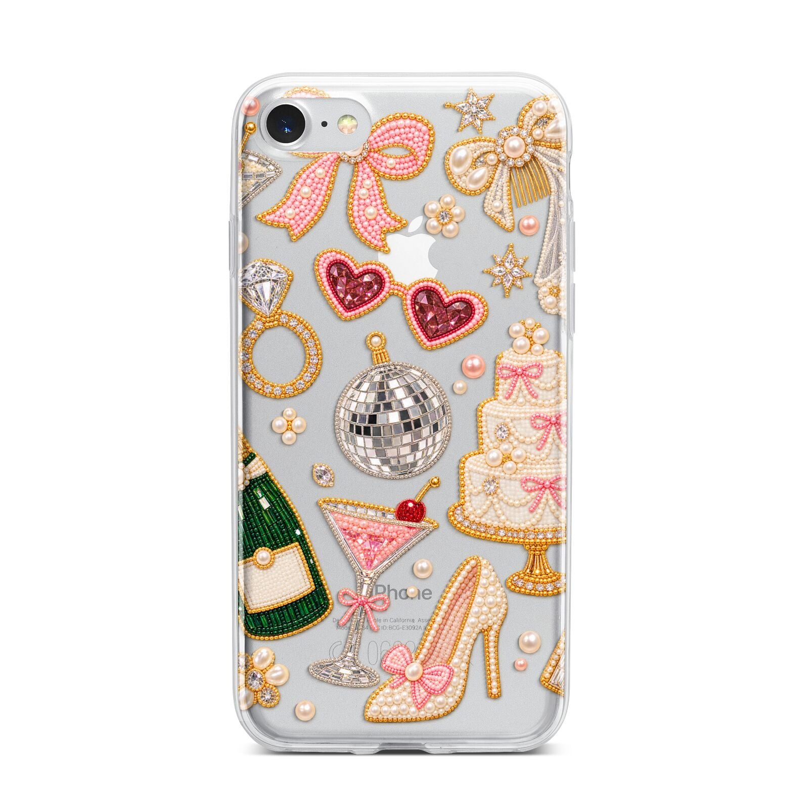 Bridal Afterparty iPhone 7 Bumper Case on Silver iPhone