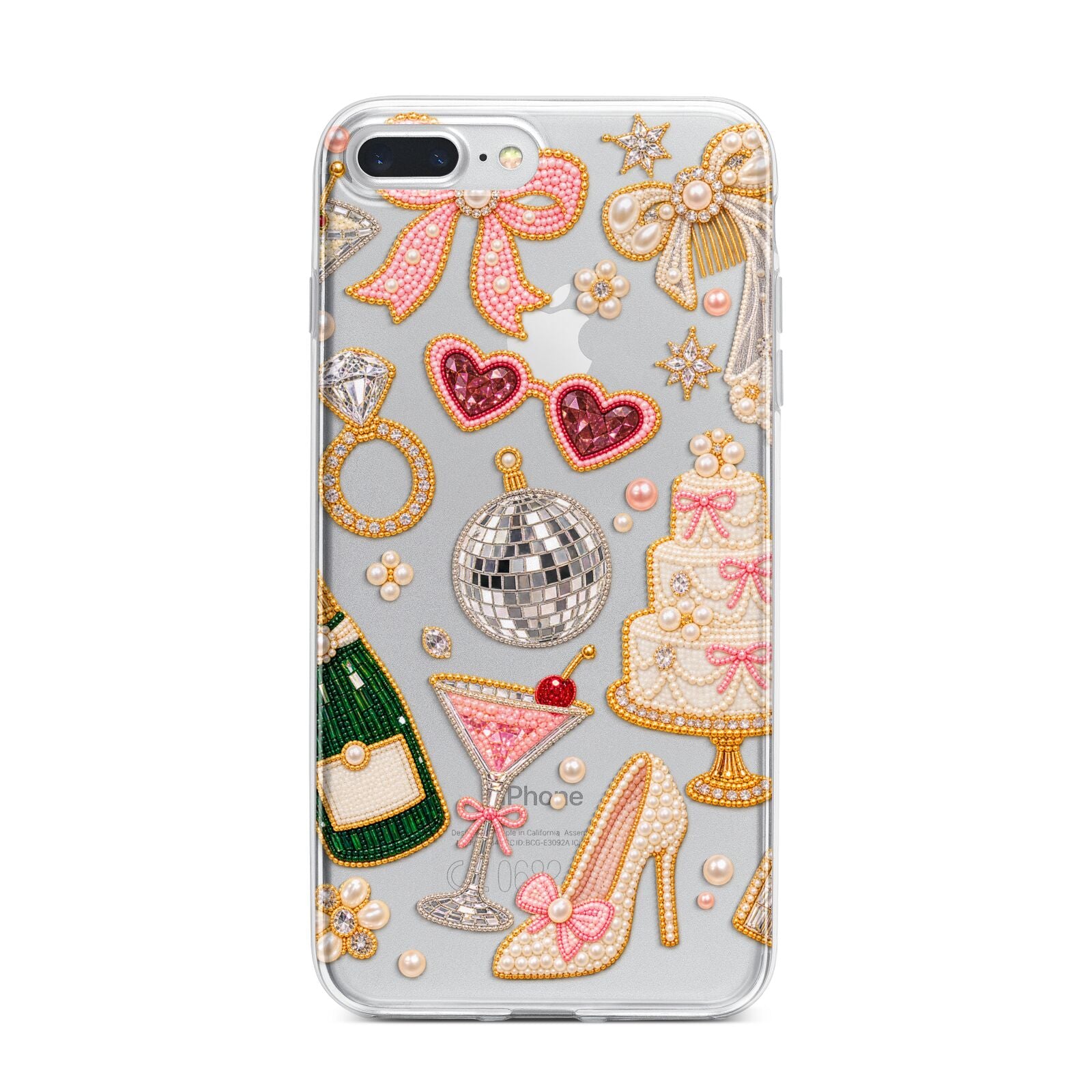 Bridal Afterparty iPhone 7 Plus Bumper Case on Silver iPhone