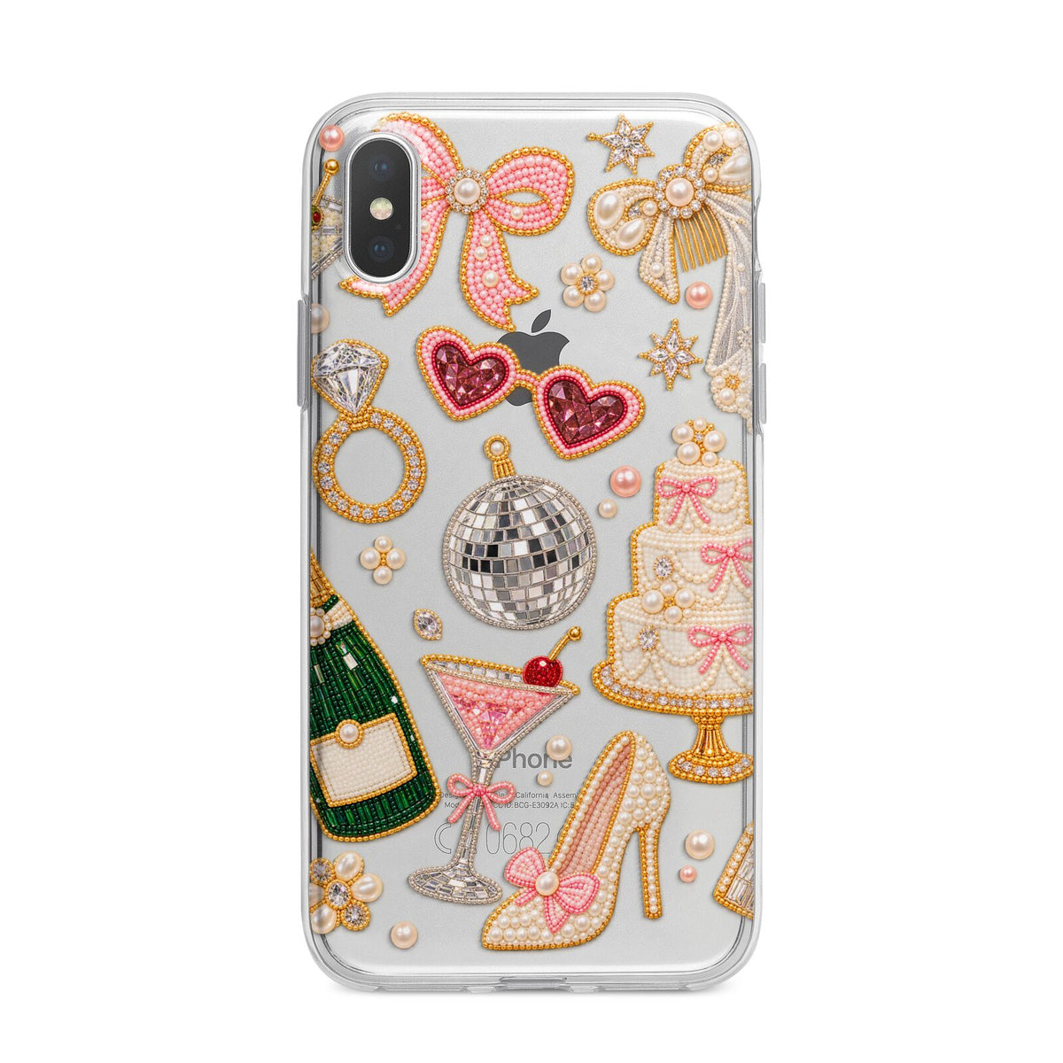 Bridal Afterparty iPhone X Bumper Case on Silver iPhone Alternative Image 1