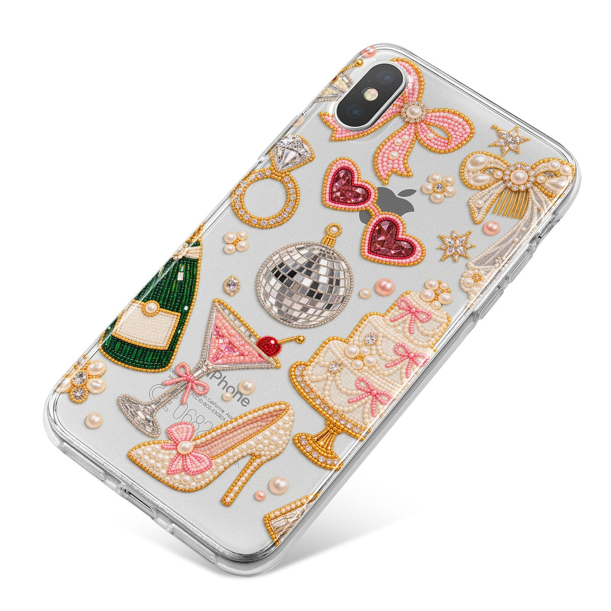 Bridal Afterparty iPhone X Bumper Case on Silver iPhone