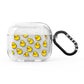 Bright Yellow Rubber Duck Pattern AirPods Glitter Case 3rd Gen