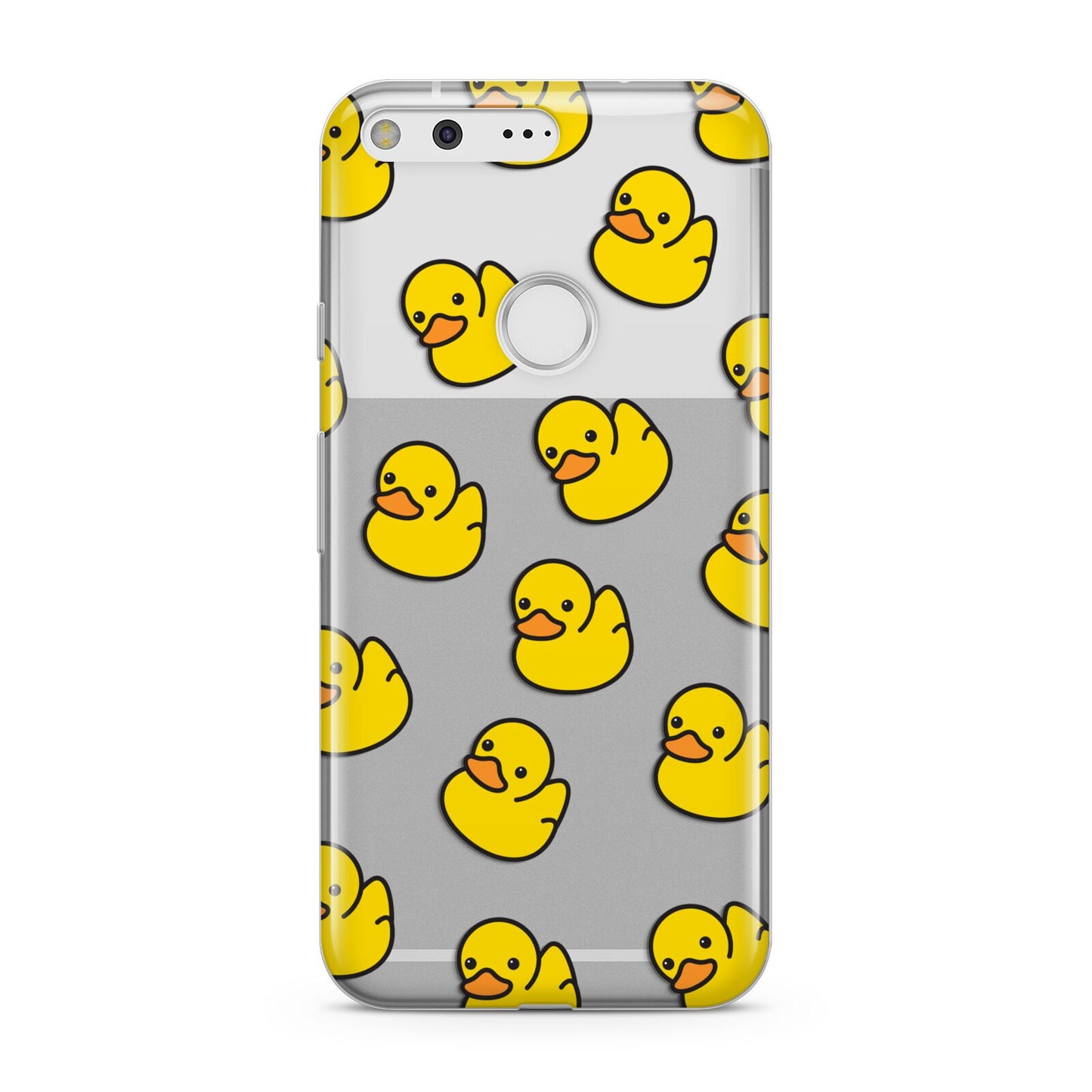 Bright Yellow Rubber Duck Pattern Google Pixel Case