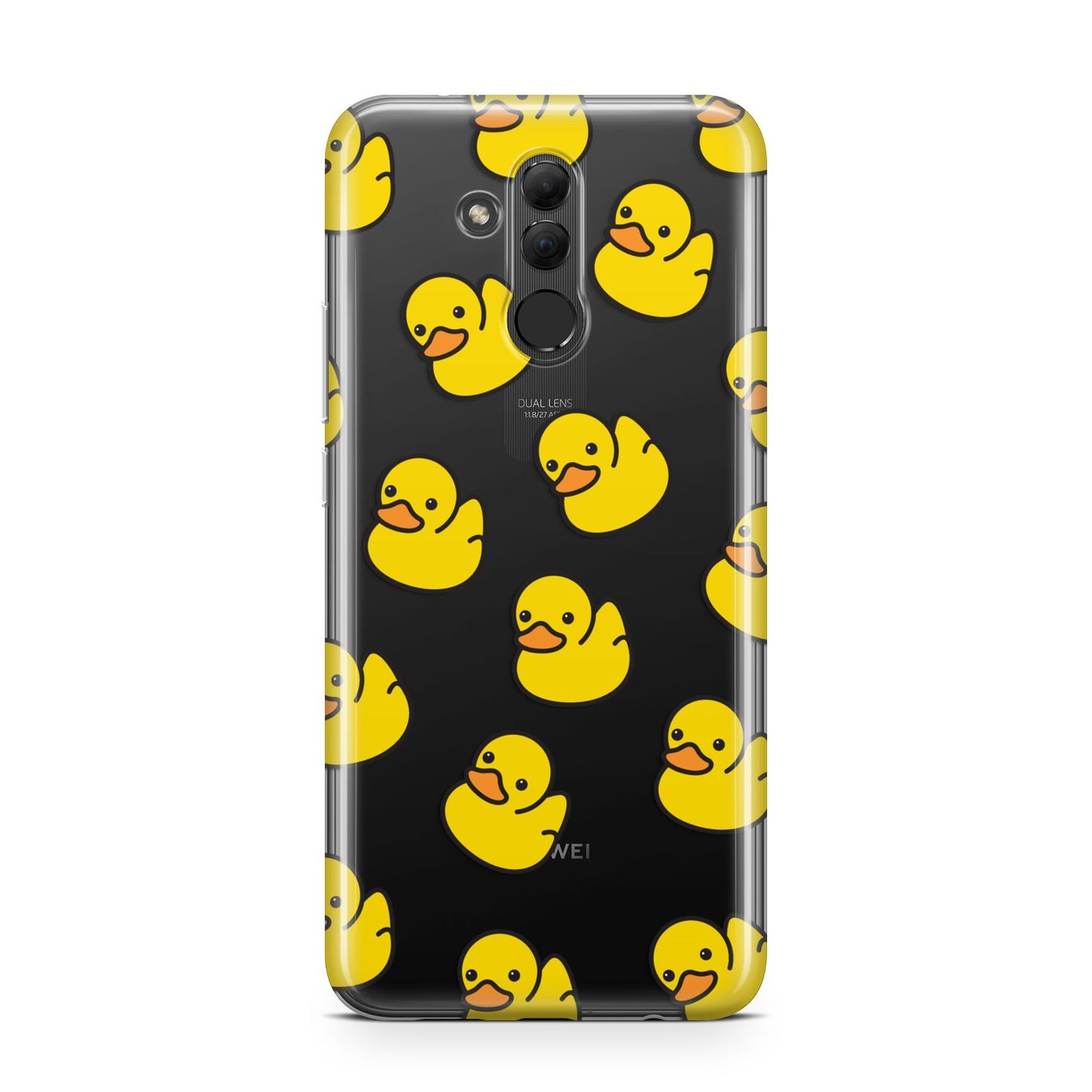 Bright Yellow Rubber Duck Pattern Huawei Mate 20 Lite