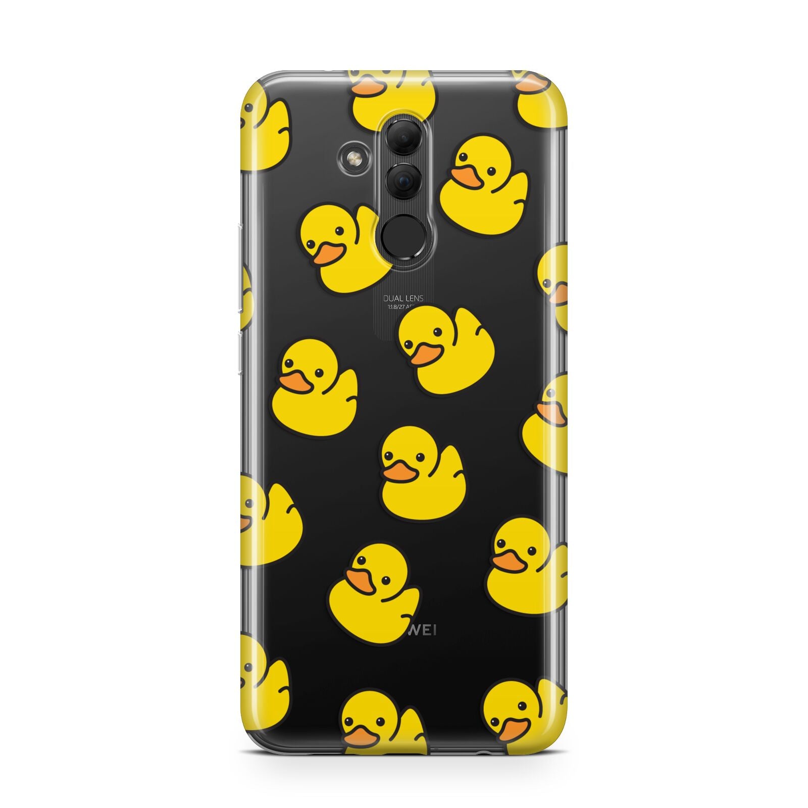Bright Yellow Rubber Duck Pattern Huawei Mate 20 Lite