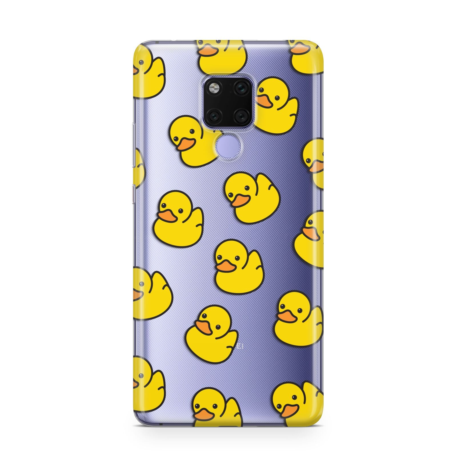 Bright Yellow Rubber Duck Pattern Huawei Mate 20X Phone Case