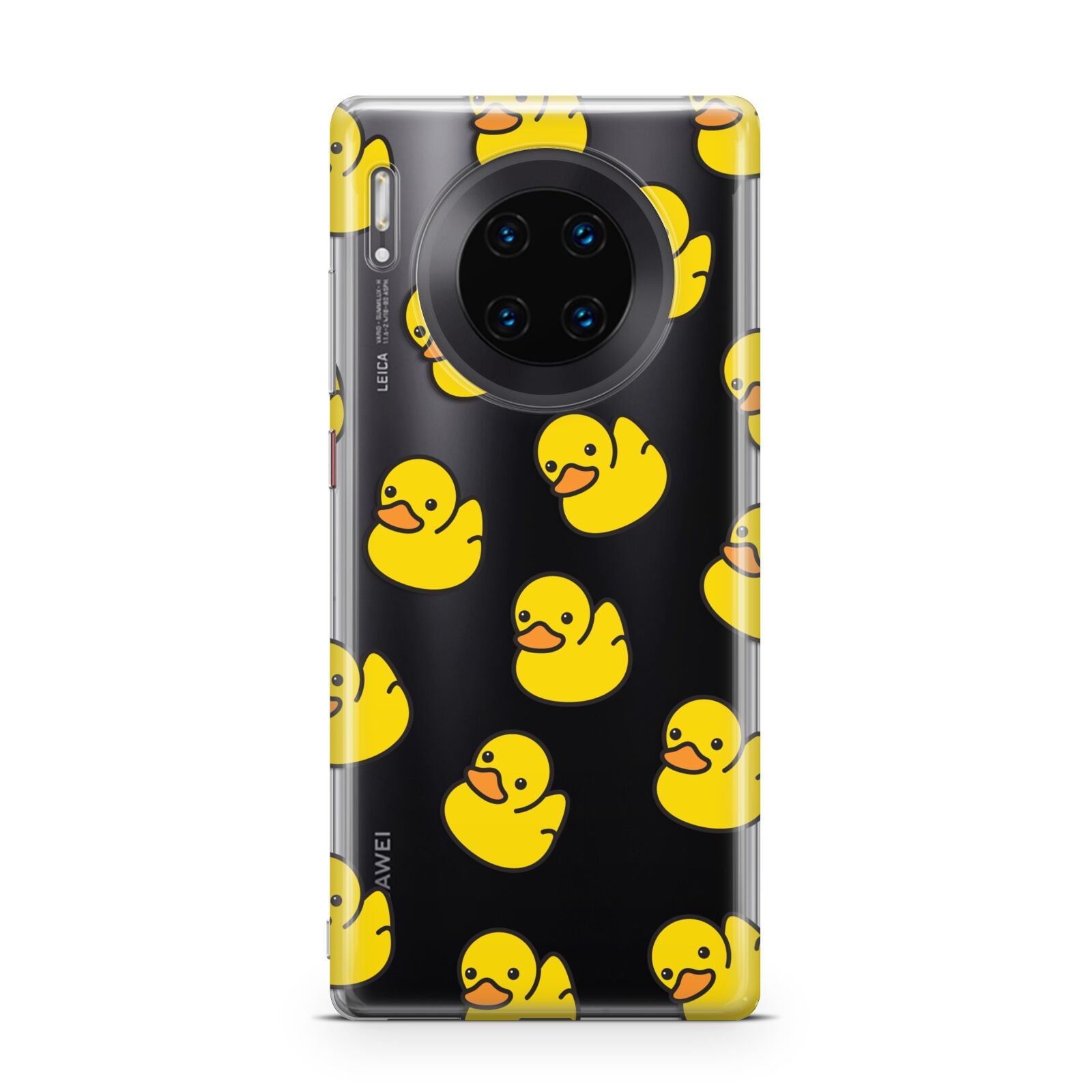 Bright Yellow Rubber Duck Pattern Huawei Mate 30 Pro Phone Case