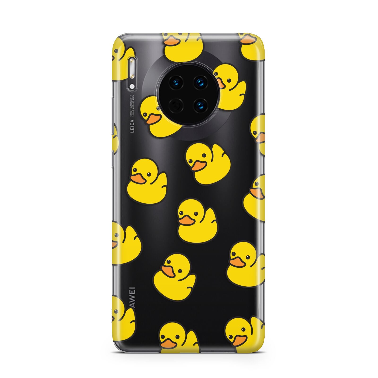Bright Yellow Rubber Duck Pattern Huawei Mate 30