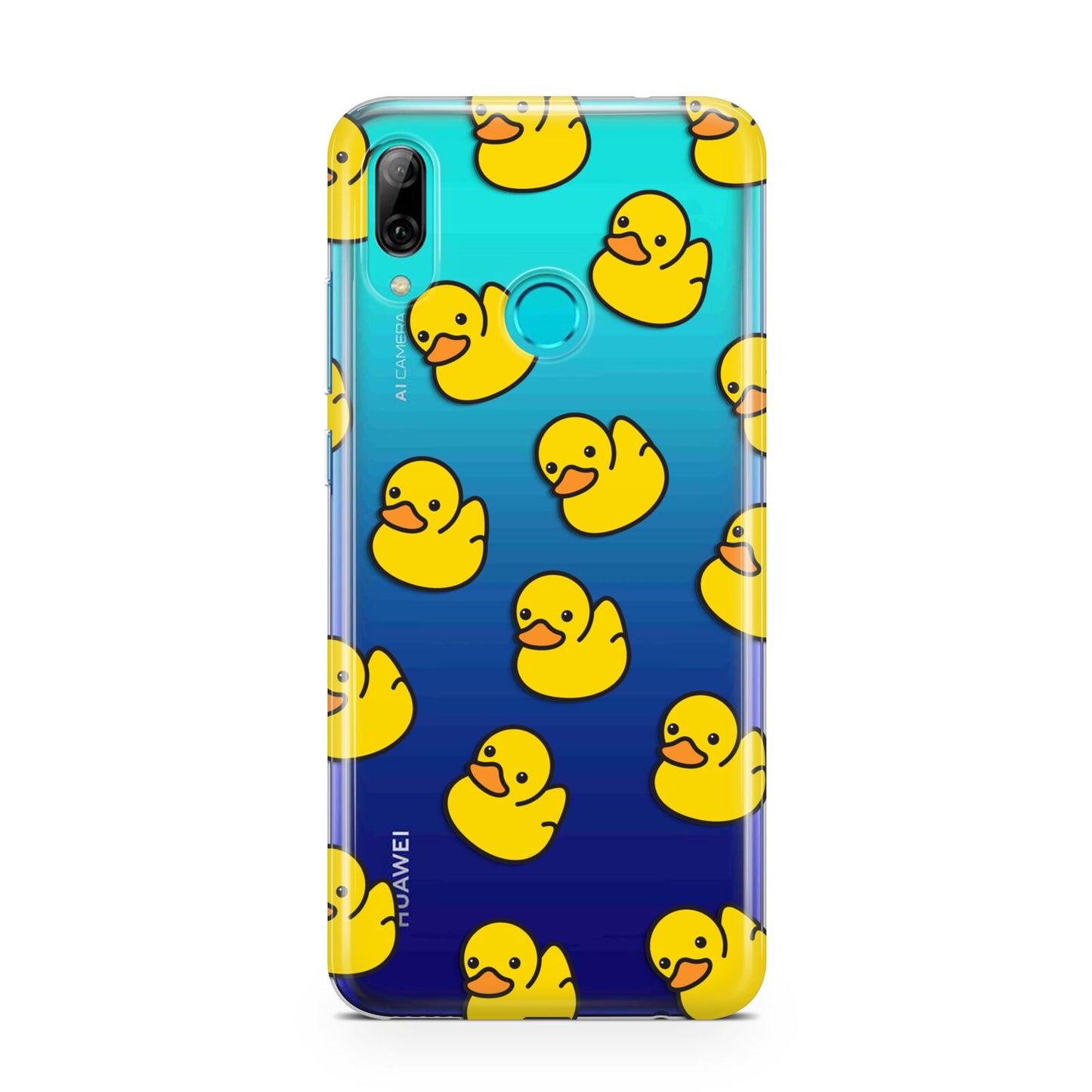 Bright Yellow Rubber Duck Pattern Huawei P Smart 2019 Case