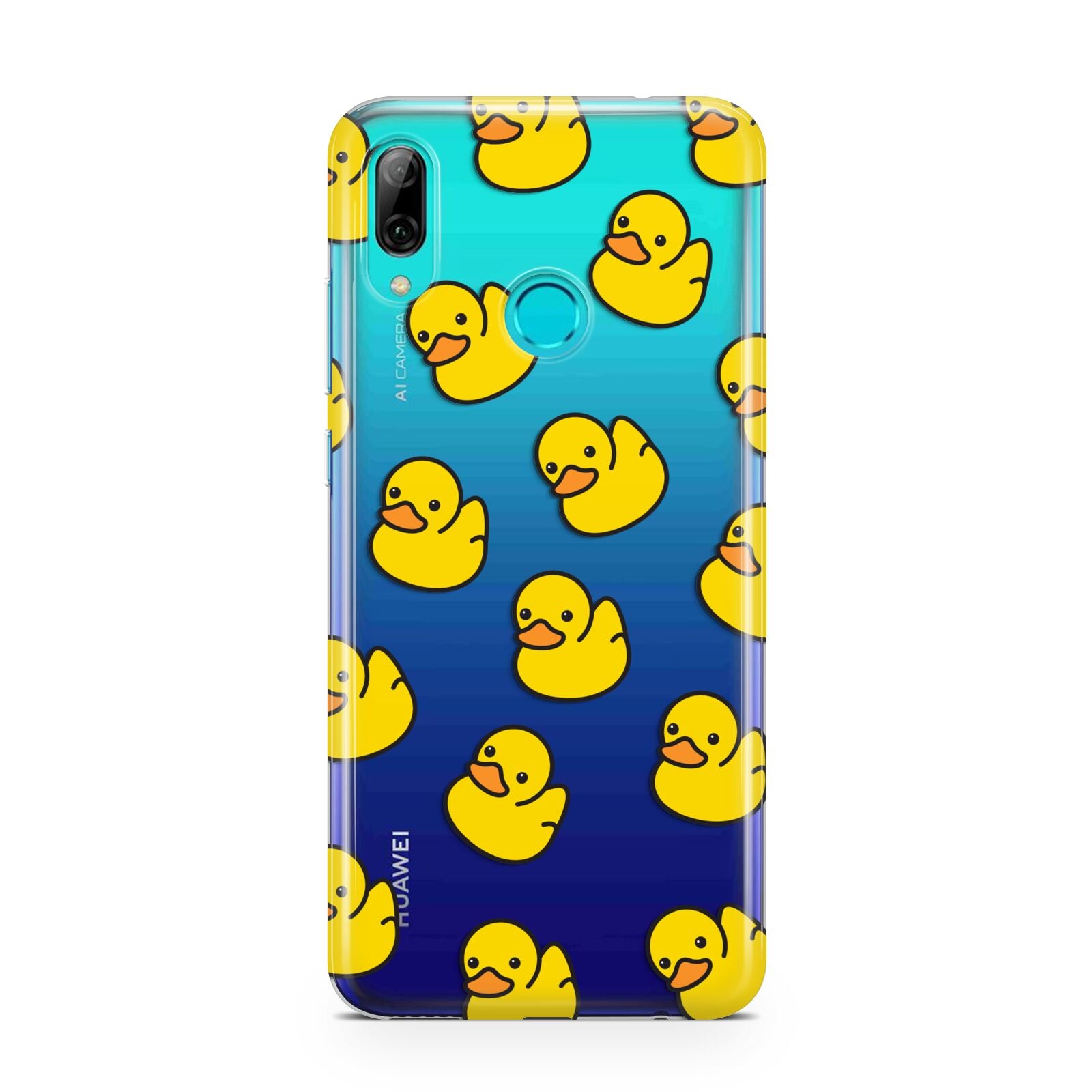 Bright Yellow Rubber Duck Pattern Huawei P Smart 2019 Case