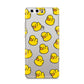 Bright Yellow Rubber Duck Pattern Huawei P10 Phone Case
