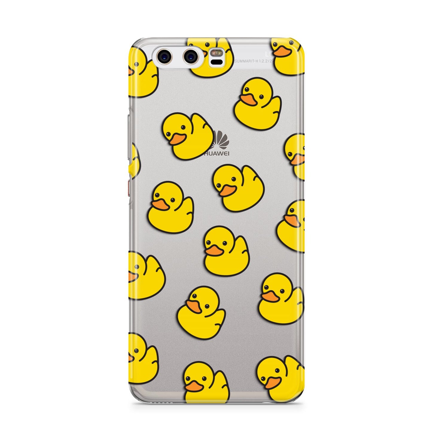 Bright Yellow Rubber Duck Pattern Huawei P10 Phone Case
