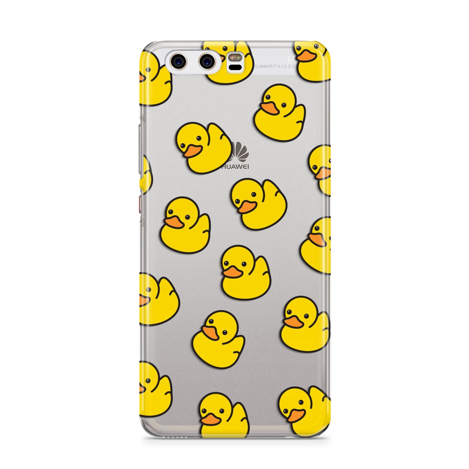 Bright Yellow Rubber Duck Pattern Huawei P10 Phone Case