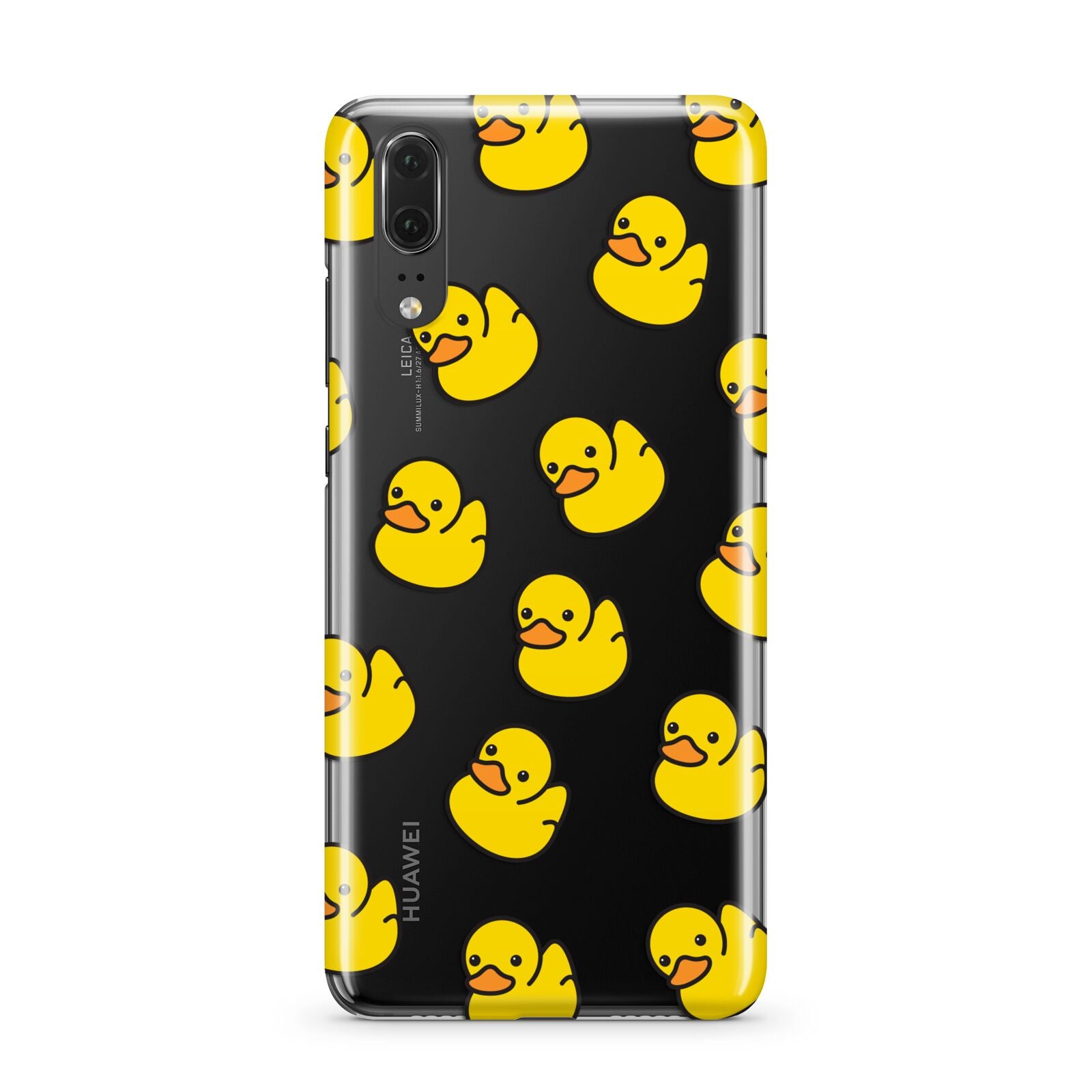 Bright Yellow Rubber Duck Pattern Huawei P20 Phone Case